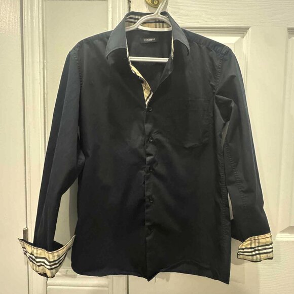 Burberry Black Dress Shirt - Picture 1 of 4